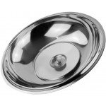 FYBlossom Couvercle pour wok 36 cm avec bouton rond en acier inoxydable en verre transparent disponible en diamètre de 32 34 et 36 cm - B08GX2P21MK