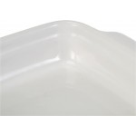 Guardini Ceramica plat carré petit 18x16 cm céramique couleur blanche - B00H9FNU9WI