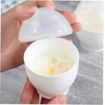 BYFRI Paquet De 2 Micro-Ondes Egg Cooker Cup Pocheuse Chaudière D'oeufs Vapeur Oufs sans Les Outils Shell Egg pour Le Petit Déjeuner - B08FCGM997Z