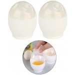 BYFRI Paquet De 2 Micro-Ondes Egg Cooker Cup Pocheuse Chaudière D'oeufs Vapeur Oufs sans Les Outils Shell Egg pour Le Petit Déjeuner - B08FCGM997Z
