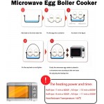 Cuit oeuf Micro Onde Cuiseur à oeufs Egg Boiler Cooker Microwave Rapide Cuit-œuf 4 oeufes pour cuisson au micro-ondes de cuiseur - B08F568DBXH