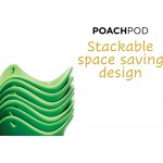 Fusion Brands Poachpod Pocheuse à oeuf Silicone Vert Lot de 2 - B000P6FD3IR