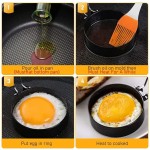 Hojffuue Lot de 4 moules à œufs en acier inoxydable avec poignée anti-brûlure - B09DPDMW8VP