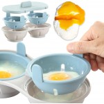 humorous Pocheuses à œufs Micro-Ondes Cuiseur à œufs pochés Cuiseur à Vapeur pour œufs | Machine à œufs pochés égouttoir pour Micro-Ondes Gadget de Cuisine Cadeau de fête des mères Bleu - B09V3KM2M1F