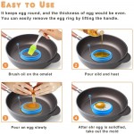 Magik Lot de 4 moules en silicone anti-adhésif pour cuisson d'œufs crêpes œufs 4 ours - B08K783K5GD