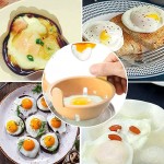 Pocheuse à œufs pour micro-ondes ensemble de chaudières à œufs comestibles à 2 cavités double pocheuse à œufs pour micro-ondes pour faire des œufs pochés pour le petit-déjeuner - B09VDJJHWH1